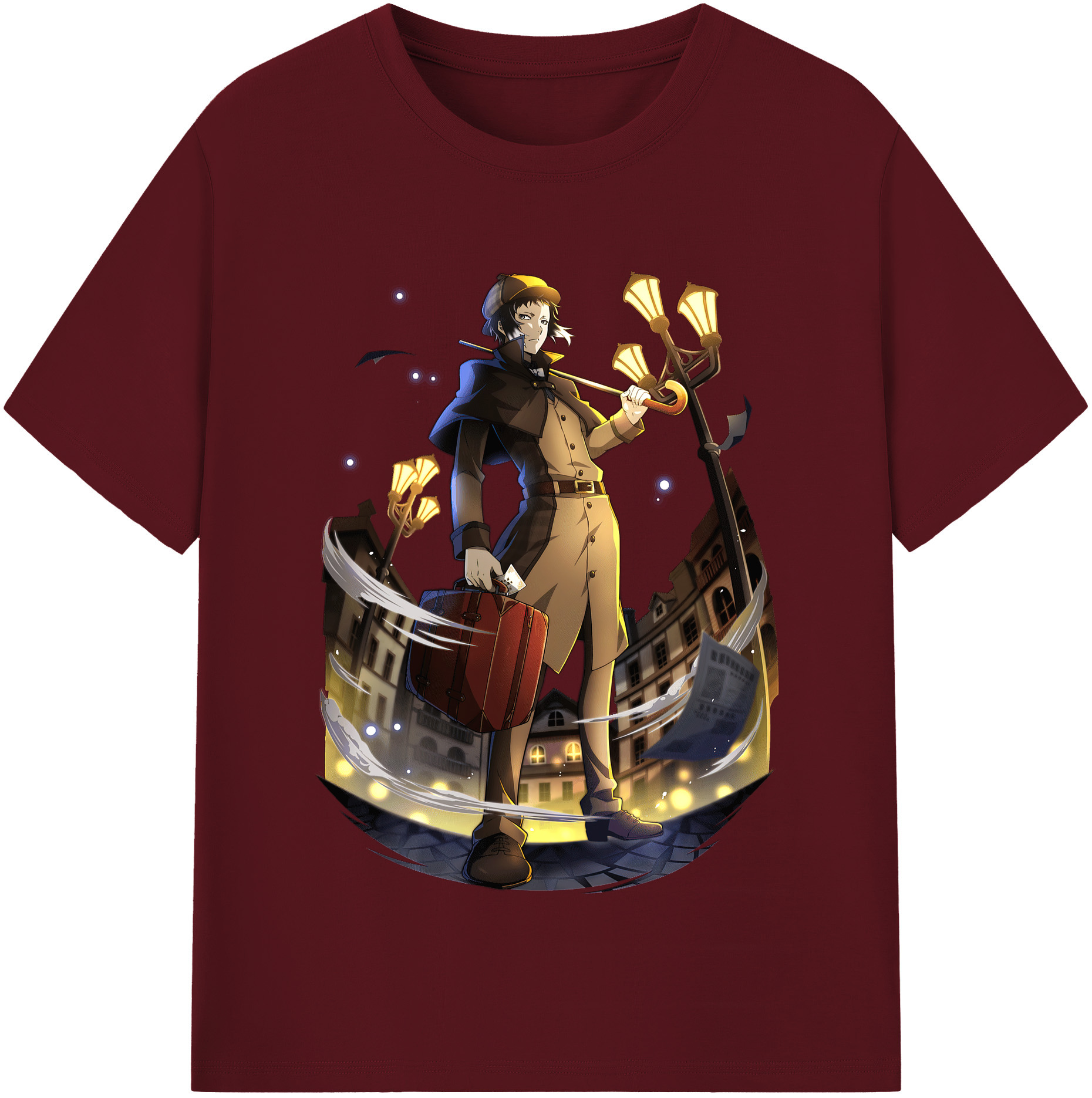 （画像用） 文豪ストレイドッグス Bungo Stray Dogs 綿100％半袖Tシャツ（フロントプリント）